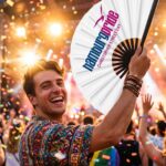 Festival-Fächer Hamburg Pride CSD in Weiß, Logo-Edition, Affichage 4