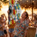 Festival Fan « ZAP BOOM POW » Jaune Comic – Rave & Party – Affichage 5