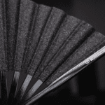 Festival Fan noir à paillettes, accessoire chic pour les raves et la Pride, Affichage 10