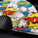 Festival Fan « ZAP BOOM POW » Jaune comic, Rave et fête, Affichage 8
