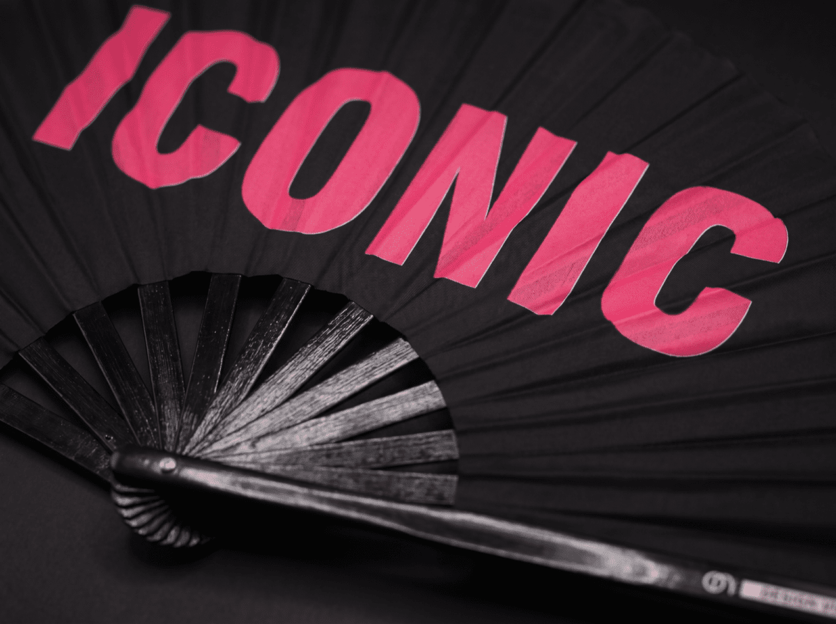 Festival Fan « ICONIC » noir/rose, un statement pour les raves, Affichage 6
