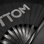 Festival Fan « BOTTOM » en noir, accessoire pour la Pride et les raves, Affichage 6