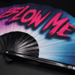 Festival Fan « BLOW ME » violet-bleu, accessoire pour les raves et la Pride, Affichage 6