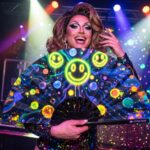 Festival Fans « Neon Acid Smileys » noirs pour la Techno et la Rave, Affichage 5
