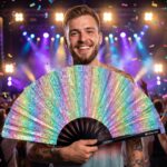 Festival Fans Holo Cristal Pastel pour les Raves et les festivals, Affichage 4