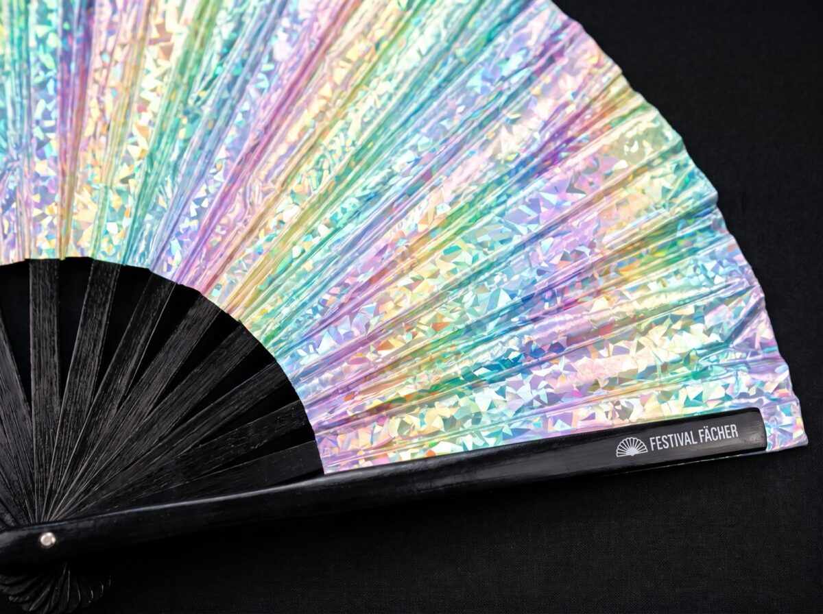 Festival Fans Holo Cristal Pastel pour les Raves et les festivals, Affichage 5