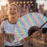 Festival Fans Holo Cristal Pastel pour les Raves et les festivals, Affichage 3