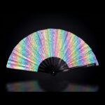 Festival Fans Holo Cristal Pastel pour les Raves et les festivals, Affichage 1