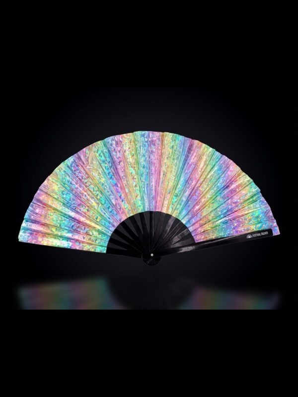 Festival Fans Holo Cristal Pastel pour les Raves et les festivals