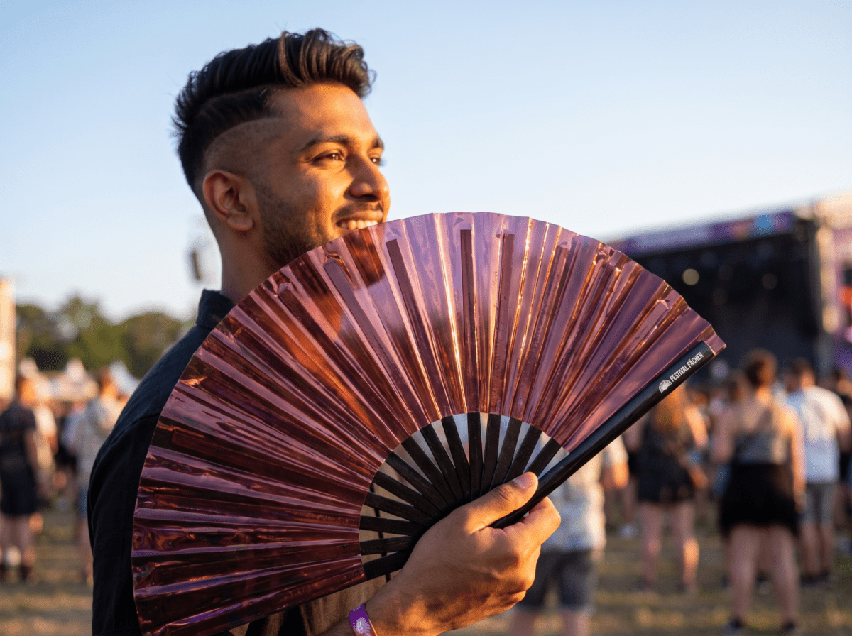 Festival Fans holographiques transparents bordeaux pour les festivals et les Raves, Affichage 3