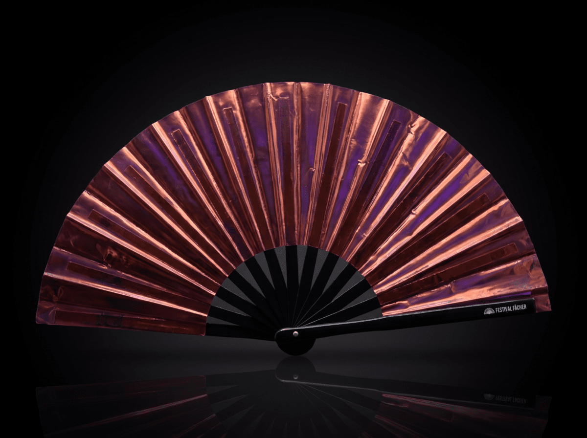 Festival Fans holographiques transparents bordeaux pour les festivals et les Raves