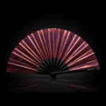 Festival Fans holographiques transparents bordeaux pour les festivals et les Raves, vue 1