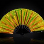 Festival Fans holographiques transparents vert fluo pour les Raves et la Techno, Affichage 1