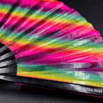 Festival Fans transparents avec des bandes arc-en-ciel pour la Pride et la CSD, Affichage 6