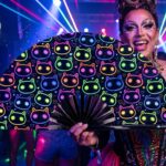 Festival Fan « Chats néon » noirs pour les Raves et les festivals, Affichage 5