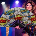 Festival Fan « ZAP BOOM POW » Jaune comic, Rave et fête, Affichage 5