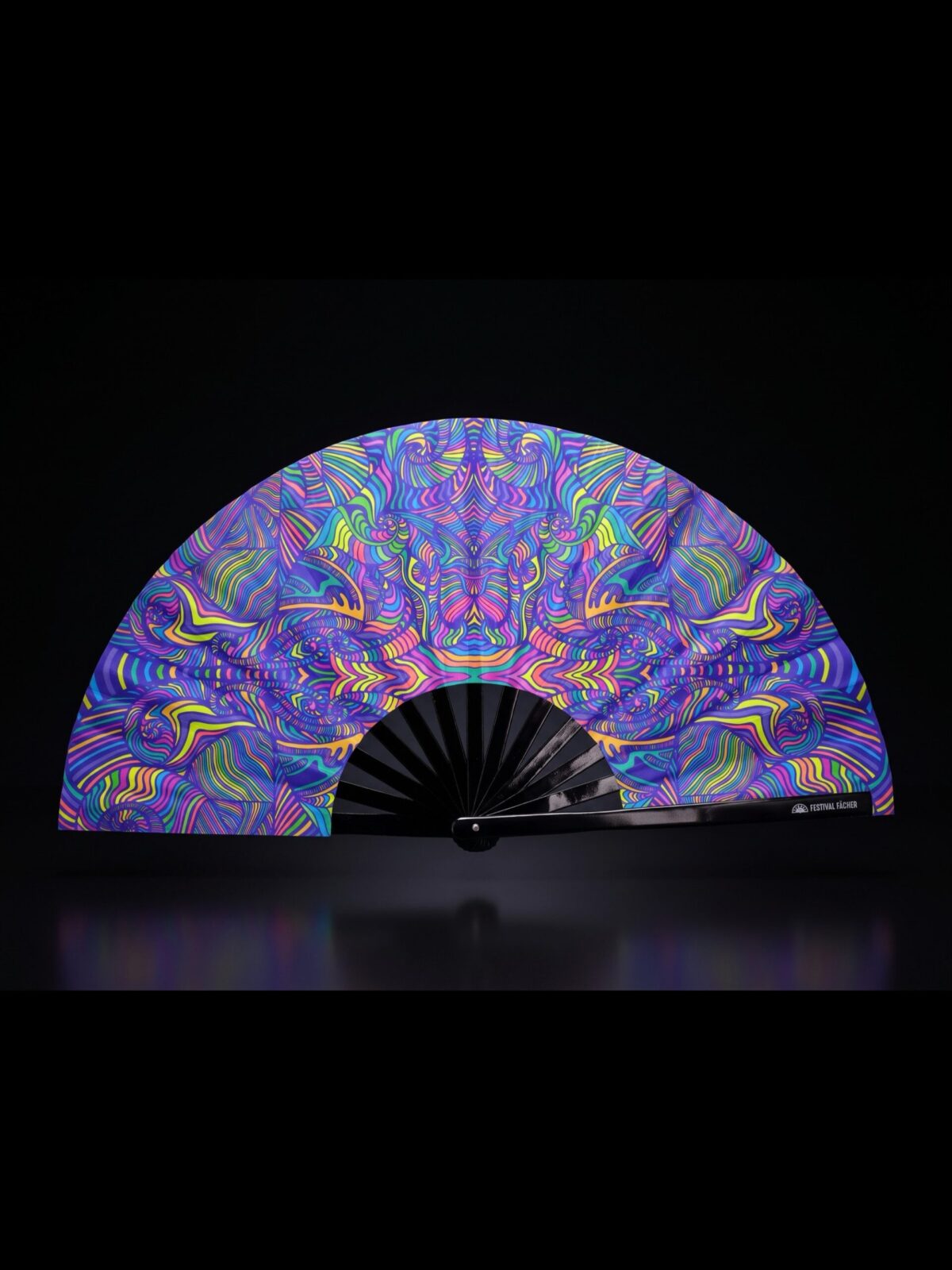 Festival Fan « Mandala psychédélique violet » pour la psytrance et les Raves