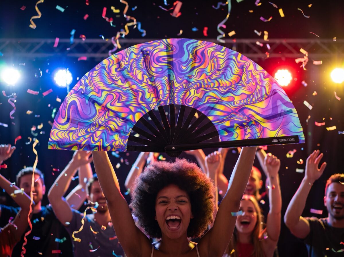 Festival Fans « Psychedelic Melt » violets pour Goa et la psytrance, Affichage 4
