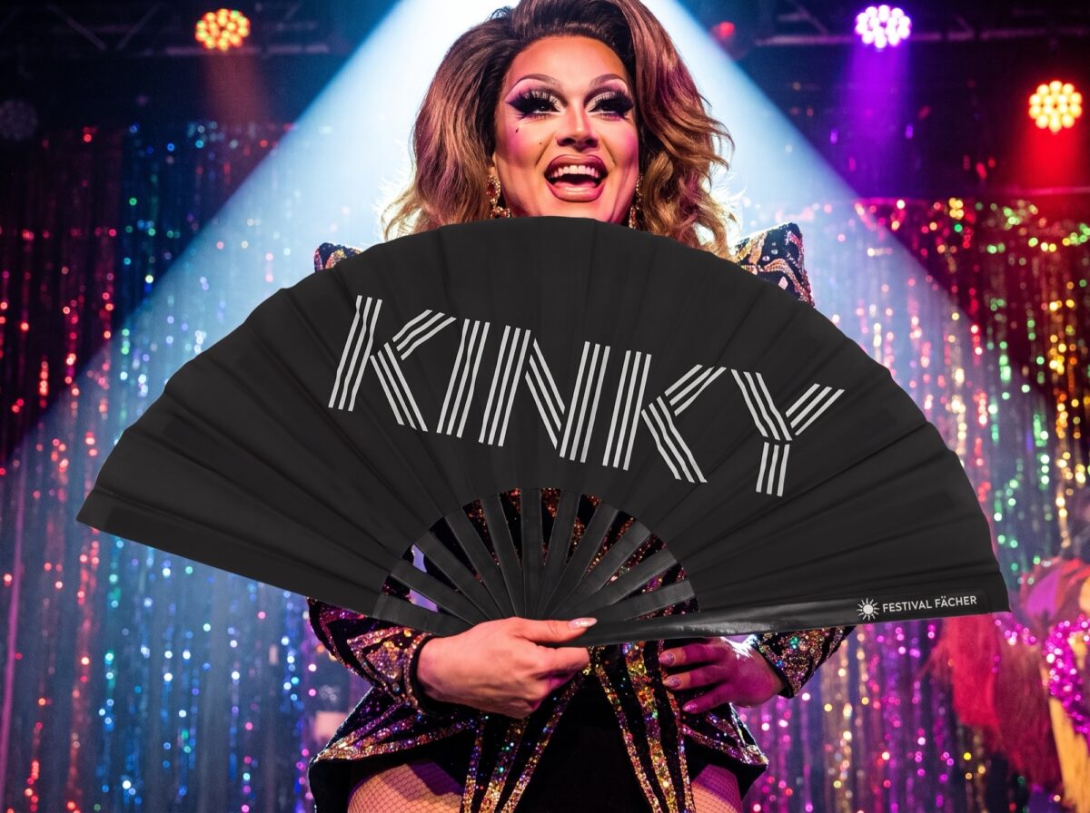 Festival Fan « KINKY » en noir, un statement de Rave et de Pride, Affichage 5