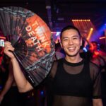 Festival Fan « TWINK DEATH » noir pour la Techno et la Rave, Affichage 2