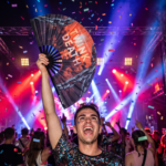 Festival Fan « TWINK DEATH » noir pour la Techno et la Rave, Affichage 4