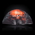 Festival Fan « TWINK DEATH » noir pour la Techno et la Rave, Affichage 1