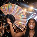 Festival Fans en cuivre holographique pour les festivals et les Raves, Affichage 4