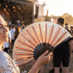 Festival Fans en cuivre holographique pour les festivals et les Raves, Affichage 3