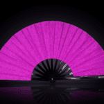 Festival Fans violets à paillettes pour les festivals et les fêtes, Affichage 1