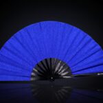 Festival Fans bleu royal à paillettes pour les festivals et les fêtes, Affichage 1