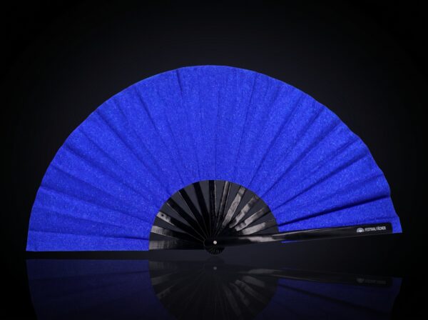 Festival Fans bleu royal à paillettes pour les festivals et les fêtes