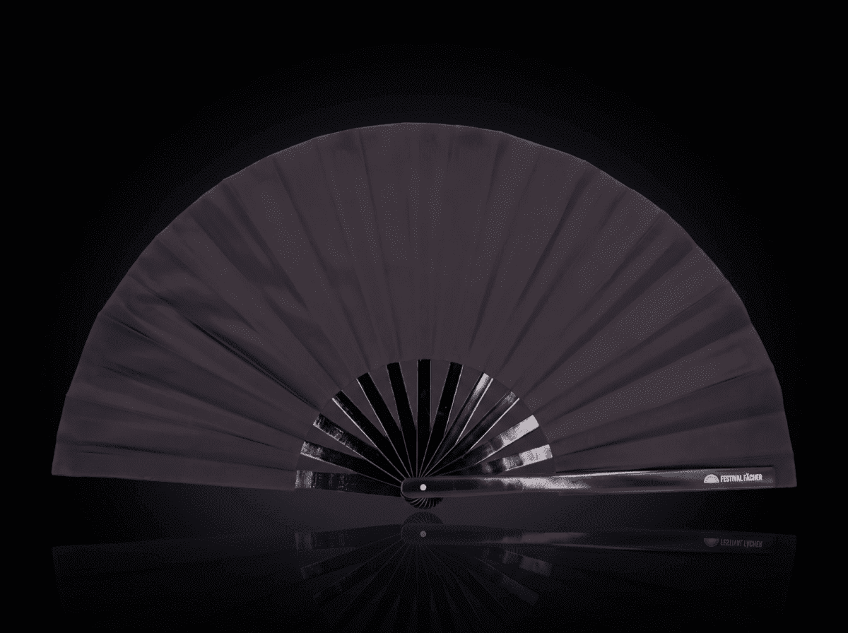 Festival Fan noir uni, pour les festivals et au quotidien